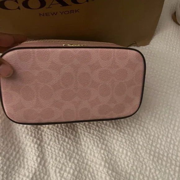 Coach Light Pink Cosmetic Bag - Picture 4 of 4